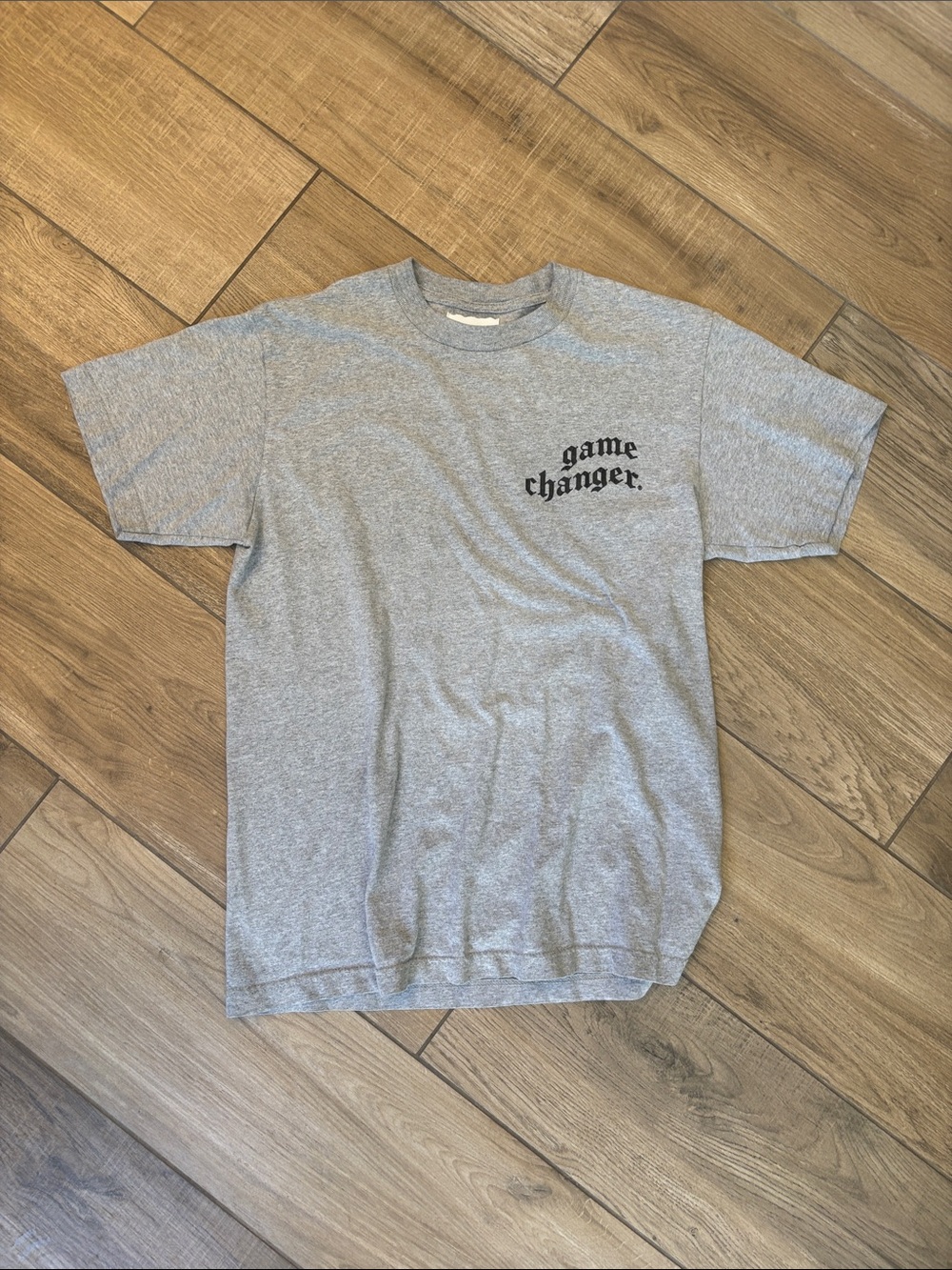 game changer. Logo Short Sleeve Tee - Gray